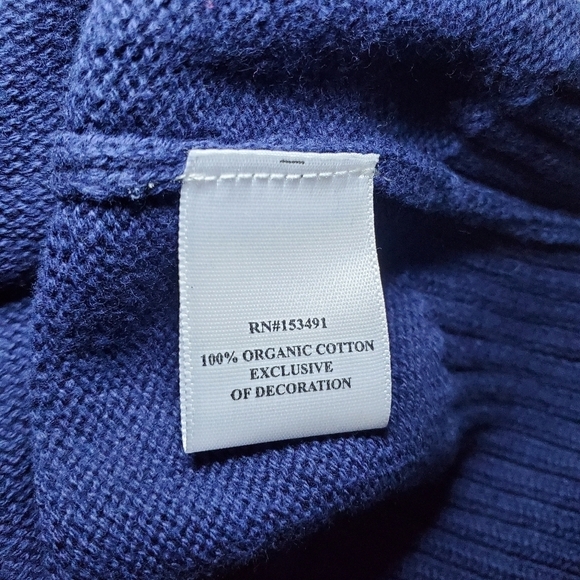 NWT Hope & Henry Mock Neck Button Placket Sweater Organic Cotton Sz S - Picture 6 of 6